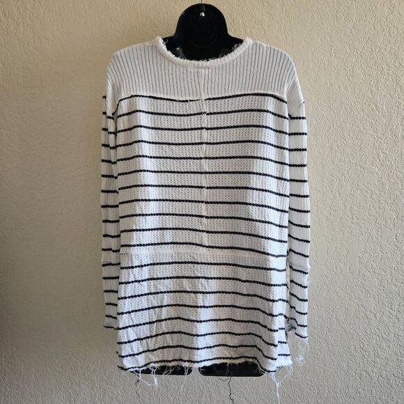 Free People Sunset Park Waffle Knit Thermal Sweater - Picture 8 of 9